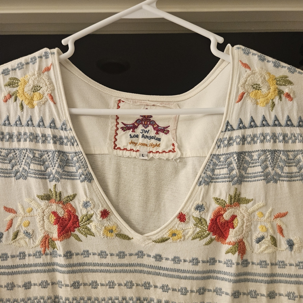 Johnny Was Embroidered Tunic-Large - Picture 7 of 7